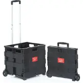 SECO opvouwbare krat - 42 x 40.5 x 38cm - zwart - tot 35kg - SE-ZY-LC-BK