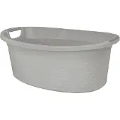 BranQ - Wasmand - Badkuip met handgrepen - Cotton - 40L - Grijs