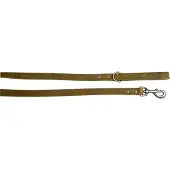 Animal Boulevard Ab30169 - Hals- En Leibanden - Hond - Ab Country Leather Hd Leiband Olijf-20mmx130cm - Maat: 20mmx130cm - 199377