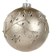 Goodwill Kerstbal Jewel Briljant Beige-Zilver D 12 cm