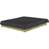 Buitenspeelgoed Keupink Zandbak Afdekhoes Zwart 150x150 cm PVC