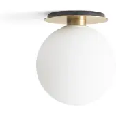 Audo Copenhagen TR plafond/wandlamp messing Mat opaalglas