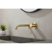 Saniclear Brass inbouw wastafelkraan geborsteld messing / mat goud