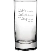 Fusion Longdrinkglas gegraveerd - 28,5cl - Liebje Laitsje Leaf