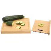 ADE Keukenweegschaal Met Snijplank Bamboe (27,4 x 22,6 x 3,5 cm)