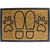 Gerimport Deurmat Kokos-Rubber Voeten en Pootjes - 40 x 60 cm
