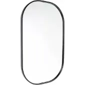 Fragix Wandspiegel Iris | Fragix metaal zwart 80x50x3 cm wandspiegels | NADUVI