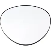 Fragix Wandspiegel Noa | Fragix metaal zwart 60x60x3 cm wandspiegels | NADUVI