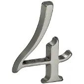 Artitec Mi Satori Huisnummer Roman 50mm-4 mat nikkel PVD
