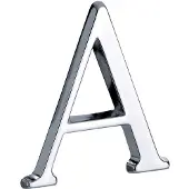 Artitec Mi Satori Huisletter Roman 50mm-A glans chroom