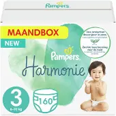 Pampers - Harmonie / Pure - Maat 3 - Maandbox- 160 luiers