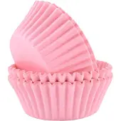 Cake Supplies Cupcake Vormpjes Papier - Licht Roze - pk/60 - Baking Cups