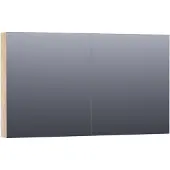 Brauer Impress spiegelkast - 120x70x15cm - zonder verlichting - 2 dubbelzijdige spiegeldeuren - Sunlit SK-IM120SL