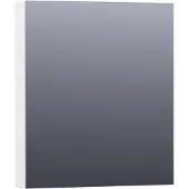 Brauer Impress Spiegelkast 60x70cm - Mat Wit - Linksdraaiend - Spiegels - Spiegelkasten - 8720359345578