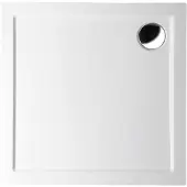 Polysan Aura vierkante douchebak 90x90x3cm wit