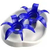 Aikiou Interactive bowl flower wit/blauw