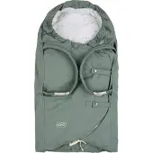 Voksi Carry - Zachte reiswieg en voetenzak kinderwagen - Wandelwagen - Carry Sea Green