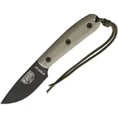 ESEE Model 3HM bushcraftmes Modified Handle, lederen schede