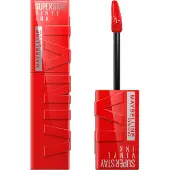 Maybelline New York - SuperStay Vinyl Ink Lipstick - 25 Red-Hot - Rood - Langhoudende Lippenstift - 4,2 ml 3x