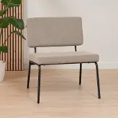 Bronx Scandinavische fauteuil Espen taupe gerecyclede stof