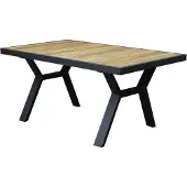 AVH-Collectie Lola dining tuintafel 138x80xH70 cm aluminium antraciet