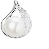 Trendjuwelier huiscollectie Hanger zilver gerhodineerd Parel 15,5 x 13