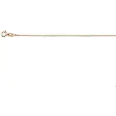 The Jewelry Collection Ketting Gourmet 1,0 mm 45 cm - Roségoud