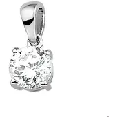 The Jewelry Collection Zilver Gerhodineerde Hanger zirkonia 1313261