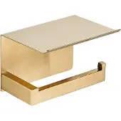 Guido Gusto Wc-rolhouder mat goud met planchet