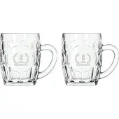 Libbey Gegraveerde set Bierpullen 55cl Gefeliciteerd 5 jaar getrouwd