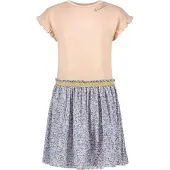 Like Flo F211-5810 - Meisjes Jurk - Poederroze met bloementjes - Maat 128