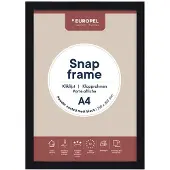 Europel clicklijst, lijst 25mm A4, mat zwart posterframe
