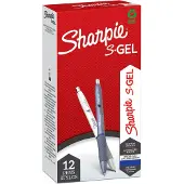 Sharpie Gelpen S-Gel Blauw Wit 0,7 mm (12 Stuks)