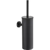 Guido Gusto Wc-borstel mat zwart compleet gesloten wandbevestiging