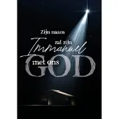 MajesticAlly Kerstkaart 'God met ons' ' 12 stuks met envelop