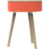 LUND Bijzettafel London Skittle Jumbo Coral 44 x 44 x 60 cm