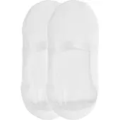 Manfield Witte invisible sneaker sokken (2 paar) | Maat adult