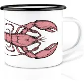 Ligarti Handgemaakte emaille mok kreeft 300ml
