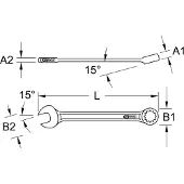 Ks Tools 517.1904 Ringsleutel / tangsleutel