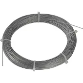 SLV Onderdeel | Staalkabel 0 |75mm met PVC-mantel | 100m Ring | verzinkt