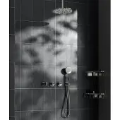 Saniclear Plus inbouw regendouche met 30cm hoofddouche en plafondarm chroom