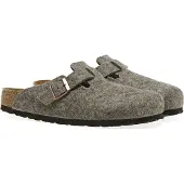 Birkenstock Muiltjes 'Boston' bruin gemêleerd