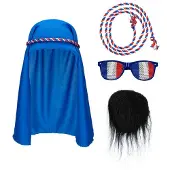 Boland Sjeik set | Frankrijk (rood, wit, blauw en zwart)