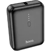 Hoco Mini Powerbank 5000 mAh - Compacte Noodlader - Met LED Indicator - Ideaal voor Telefoon & Draadloze Oortjes - Zwart