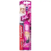 Colgate Barbie, kindertandenborstel, oscillerende borstel, roze, batterijen, AAA, 1 stuk