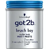 Schwarzkopf Textuur pasta - - Got2b Beach Boy - 100 ml - Surf effect - Matte finish