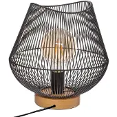 Atmosphera Jena Tafellamp - Zwarte Metalen Draad, 28 cm