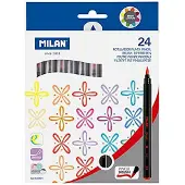 Milan Set Viltstiften Milan Penseel 24 Onderdelen Multicolour