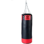 Engelhart Bokszak 10 kg PVC Leer Rood/Zwart – Kinder Bokszak – Inclusief Ophangketting 60 cm – Trainingsbokszak voor Recreatief Gebruik –