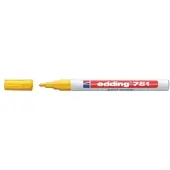 Edding 751 Permanent Lakmarker Geel Fijn Ronde punt 1 - 2 mm Waterbestendig